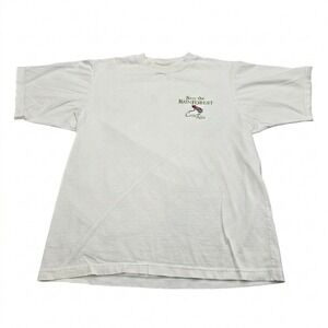 Vintage Save the Rainforest Costa Rica T-Shirt Small White Single Stitch‎ Frog